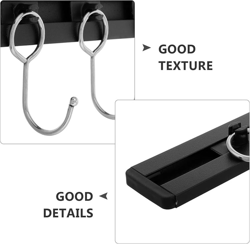 Stainless Steel Rotating Hooks Kitchen Utensil Rack Pot Pan Hanger Organizer - Image 4