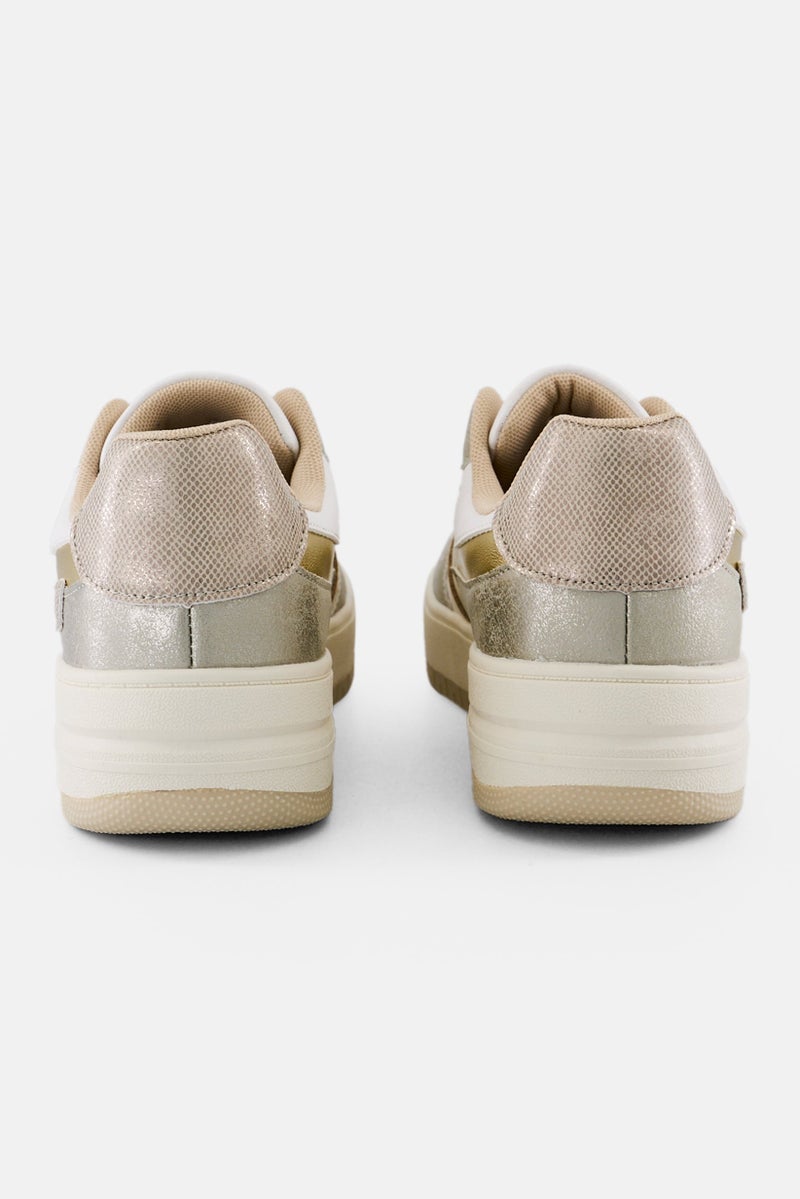 XOXO Women Lace Up Casual Shoes, Multicolor - Image 3