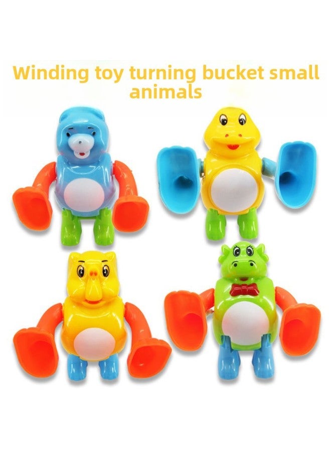 Loquat Creative Children's Hair Tie Toy Mini Cartoon Upper String Chain Small Gift Rotating Mini Landing Gift Wholesale-Color:On The Chain Tipping Animal - Image 1