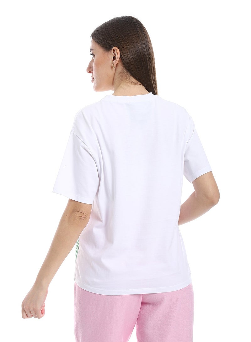 Coctail T-shirt-white-2610  - Image 3
