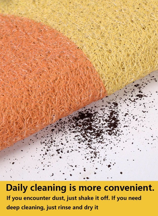 أوكاسا سجادة حمام ناعمة غير قابلة للانزلاق، مقاس 24 × 16 بوصة، سجادة حوض استحمام سريعة الجفاف من مادة البولي فينيل كلوريد، سجادة حمام ناعمة غير قابلة للانزلاق، قابلة للقص، مقاومة للسقوط والأوساخ، سجادة تصريف مجوفة - Image 5