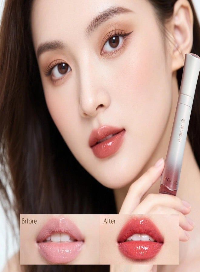 FLORASIS Celestial Luster Lip Gloss Smooth Lipstick Lips Color (04 Cherry Glaze) - Image 5