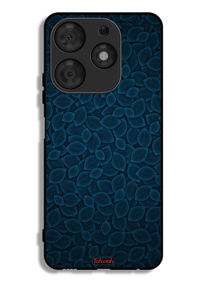 Tolwak Tecno Spark 10 Pro Protective Case Cover Digital Art Leaves Pattern - Image 1