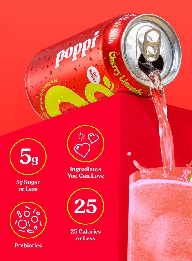 Poppi Cherry Limeade Prebiotic Drink - Image 3