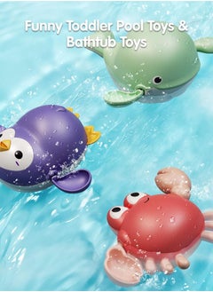 Hihonor Baby Bath Toy, Giraffe Shower Head and 3 Water Swim Toys, Bathtub Water Pump Bathing time Essentials for Toddlers Infants Kids  - Image 2