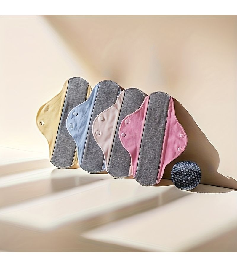 3pcs Random Mix Reusable Graphene Menstrual Pad Leak Proof Urine Proof Protective Pad - Image 2