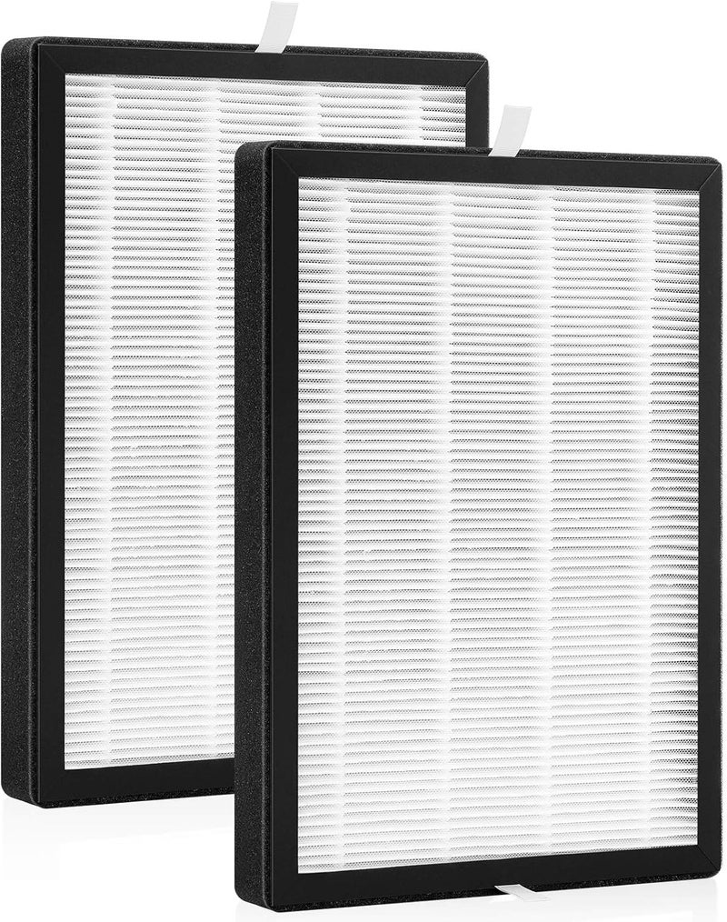 isinlive عبوة 2 من فلتر HEPA الحقيقي GLFS32 البديل متوافق مع أجهزة تنقية الهواء MookaKOIOS و Azeus 3 في 1 فلترة HEPA H13 الحقيقية - Image 1