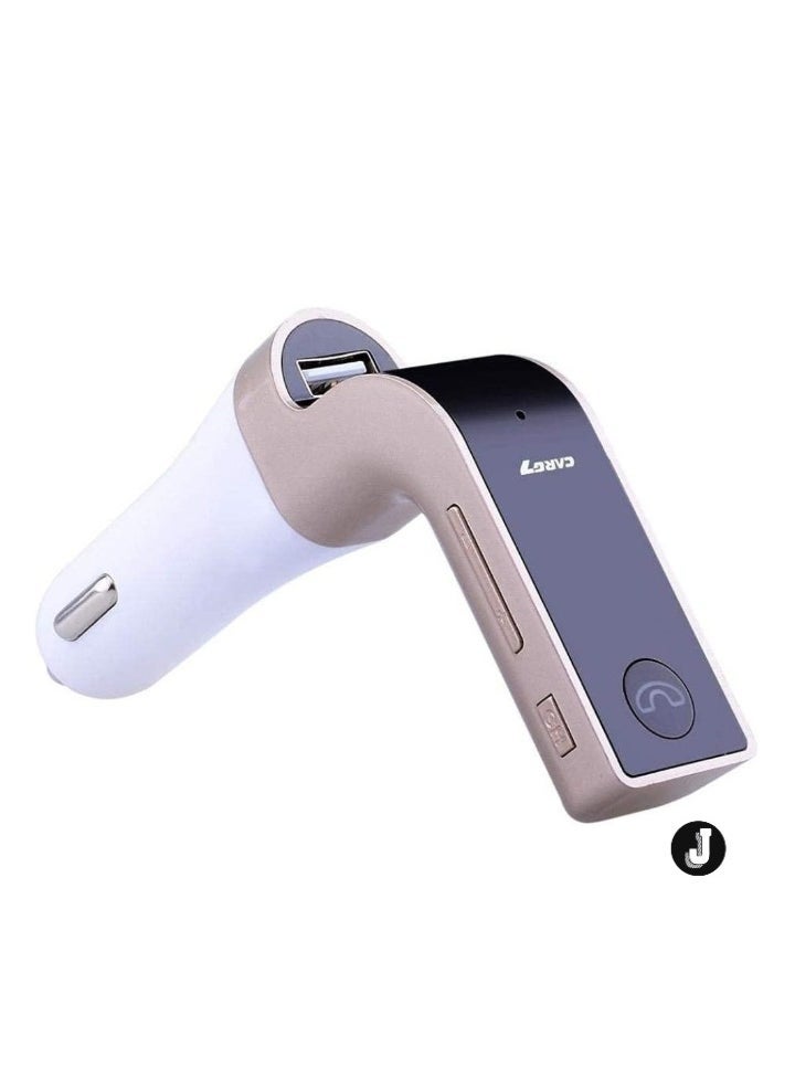 JAJEEK LCD Bluetooth Car Charger FM Kit MP3 Transmitter – USB & TF Card Slot, Built-in Mic for Hands-Free Calling, Compatible with Android & iOS Devices - Image 1