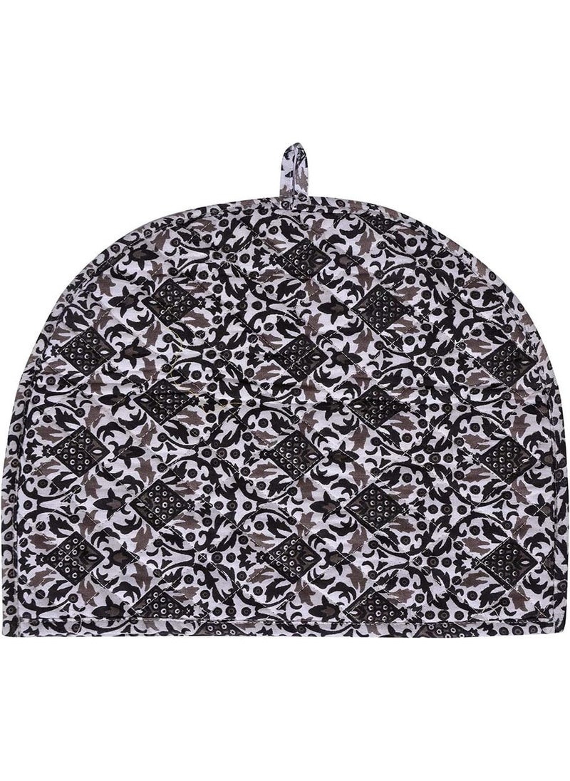 POSHMANDALA Poshmandala Tea Cozy Cover Malati Hand Block Winter Tea Cosy Cotton Tea Kettle Warmer Pot Cover Hot Coffee Cover Handamde Kitchen Dcor Size 14X11 Inches  - Image 1