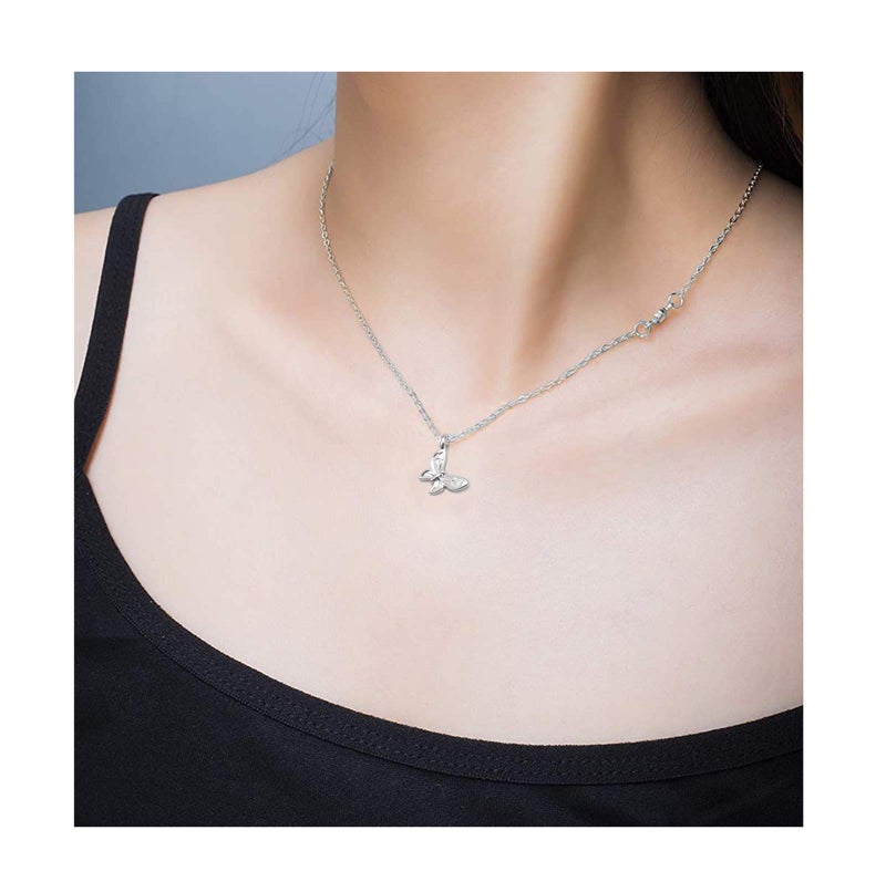 Baydurcan Hundred River Friendship Butterfly Necklace Butterfly Pendant Chain Necklace with Message Card Gift Card (butterfly s) - Image 3