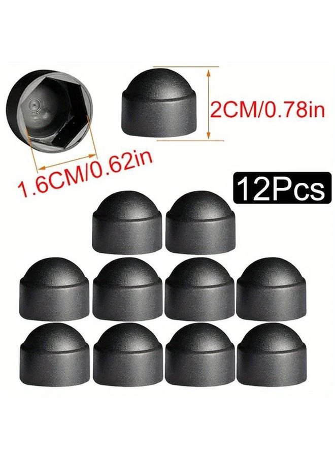 12 Plastic Hexagonal ID 10 MM Screw Protection Caps for Bolts and Nuts M6 M8 M10 M12 Front Rear Doors - Image 5