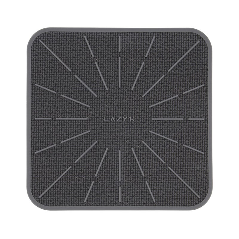 Lazy K Induction Cooktop Mat Silicone Fiberglass Scratch Protector for Magnetic Stove Non slip Pads to Prevent Pots from Sliding during Cooking Square 74inches Gray