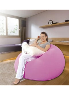 DubaiGallery Inflatable Sofa, Skin-Friendly and Environmentally Friendly Blow Up Chair, Portable and Wear-Resistant Inflatable Sofa, Bedroom, Balcony,Pink  - Image 1