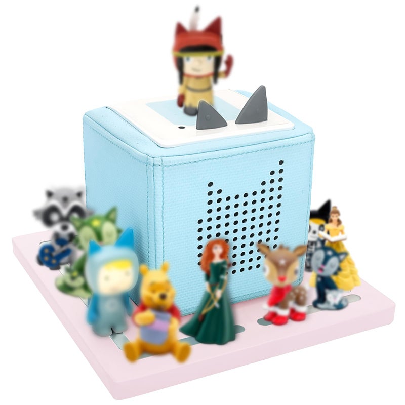 Taladad for Tonie Shelf, Tonies Storage for Toniebox 1 and Toniebox 2 Tonie Figures Creative Tonies Magnetic Shelf for,Tonie Box Player 10-30 Characters (Pink) - Image 1