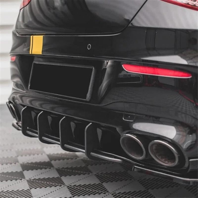 QASULER Gloss Black Rear Bumper Spoiler for CLA Class - Image 5