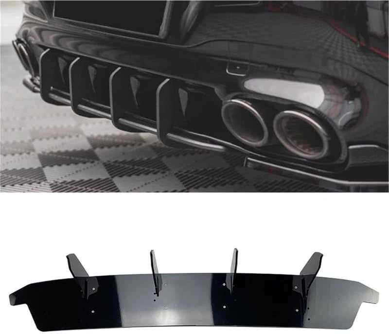 QASULER Gloss Black Rear Bumper Spoiler for CLA Class - Image 3