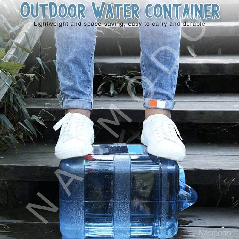 Nasmodo 20 Litre Camping Water Can with Tap Portable Camping Picnic Hiking Water Tank Storage Container for Travelling Water Camper Dispenser Barrel with Faucet(Blue) - Image 5