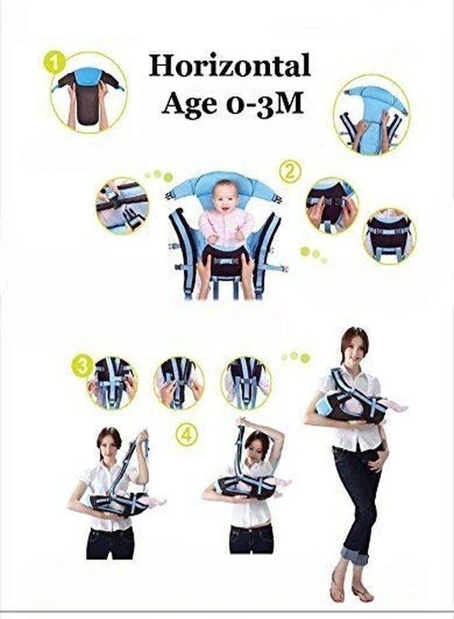 Maanit Lightweight Breathable Baby Carrier Travel Bag (Blue) - Image 3