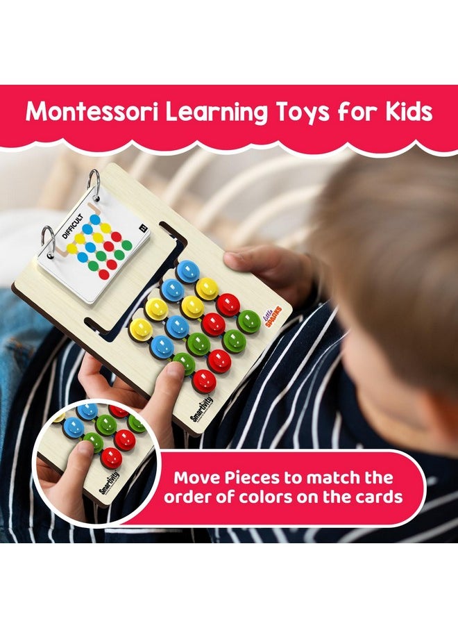 Smartivity - Kids Montessori Slide Puzzle I Color & Pattern Matching Learning Toys For Kids 4-8 Years I Birthday Gift For Boys&Girls I Preschool Educational Activity Toy For 4,5,6,7,8 I Travel Friendly - Image 1