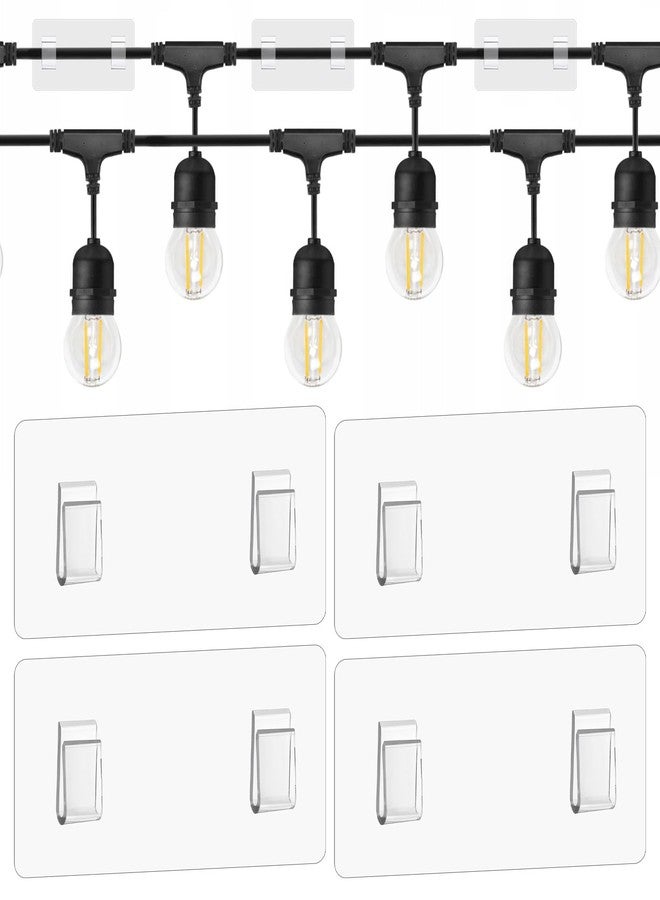 Qulkws 8Pcs Shower Caddy Adhesive Replacement, No Drilling Shower Shelf Adhesive Strips Clear Shower Hanger Shower-Caddy Hooks for Bathroom Corner Organizer Basket Kitchen Racks - Image 5