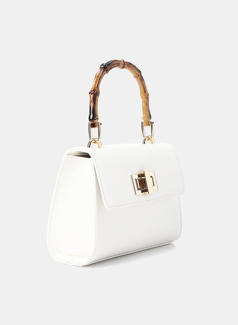 Dejavu Women's Crossbody Bag-LID-DJTX-005-White - Image 2