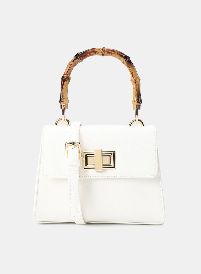Dejavu Women's Crossbody Bag-LID-DJTX-005-White - Image 1