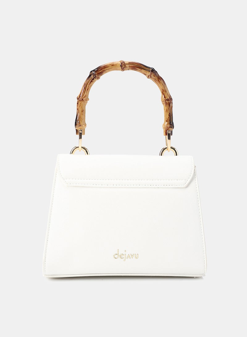Dejavu Women's Crossbody Bag-LID-DJTX-005-White - Image 3