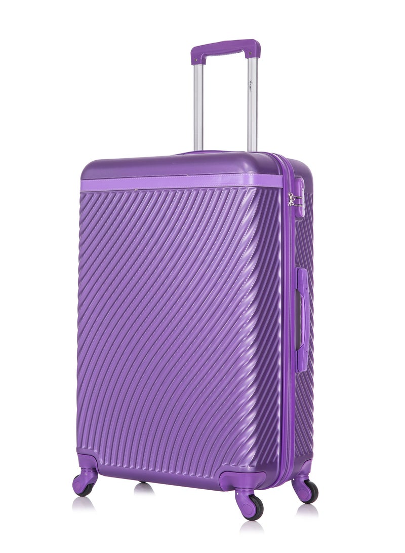 SENATOR Hard Case Suitcases Trolley Luggage Set For Unisex ABS Lightweight Travel Bags with 4 Spinner Wheels KH1065 Highlight Purple - Image 2