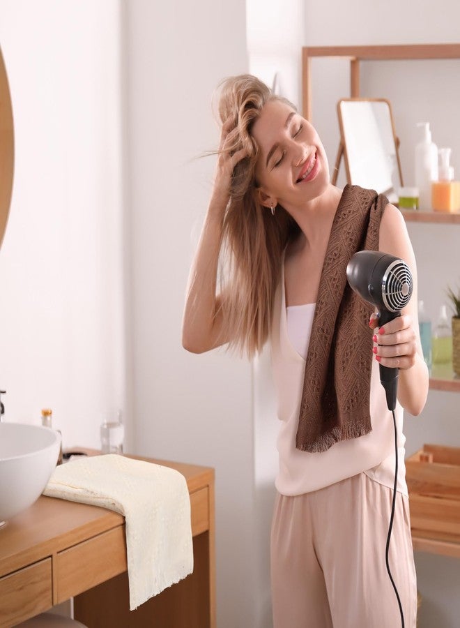 Mindsoft 2 Pcs Boho Bathroom Hand Towels 14 x 29 Inch Farmhouse Jacquard Decorative Hand Towels 100% Cotton Turkish Absorbent Soft Wash Cloth for Bathroom Kitchen Spa Football Farmhouse Guest Gift - Image 3