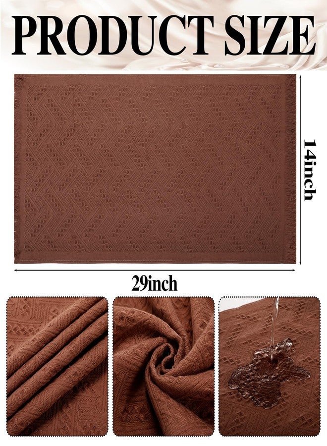 Mindsoft 2 Pcs Boho Bathroom Hand Towels 14 x 29 Inch Farmhouse Jacquard Decorative Hand Towels 100% Cotton Turkish Absorbent Soft Wash Cloth for Bathroom Kitchen Spa Football Farmhouse Guest Gift - Image 2