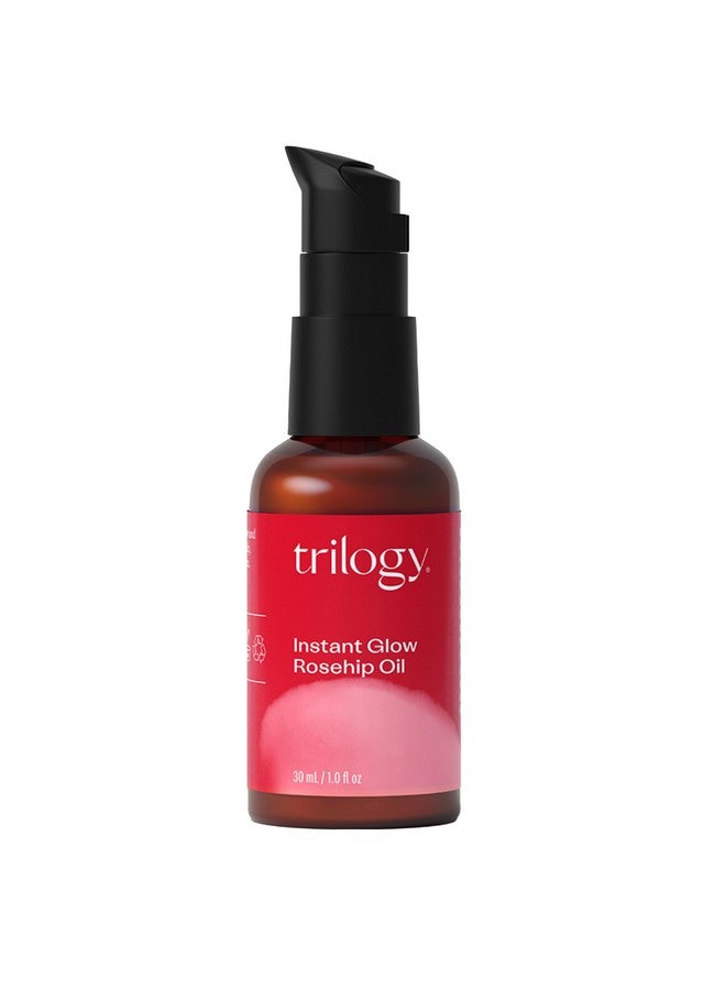تريلوجي زيت ثمر الورد المتوهج الفوري (30 مل) - مع الميكا والسكوالين - يدعم إنتاج الكولاجين، ويرطب ويصلح البشرة ويحسن ملمسها، ويوفر إشراقة فورية - Image 1