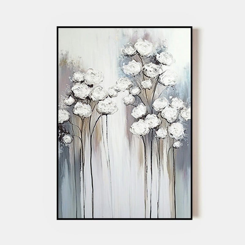 Marktna One canvas print in an abstract art design with a hollow frame, measuring (50×70) - Image 2