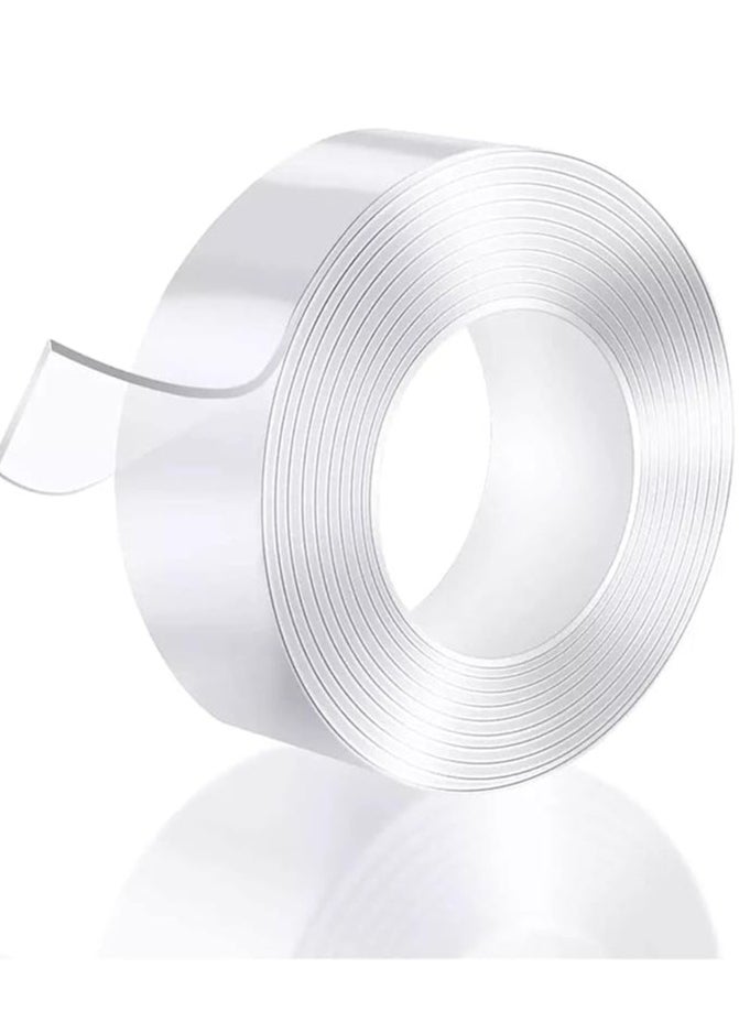 Generic Magic Adhesive Tape Washable Waterproof Double Sided Mounting Transparent Acrylic  - Image 1