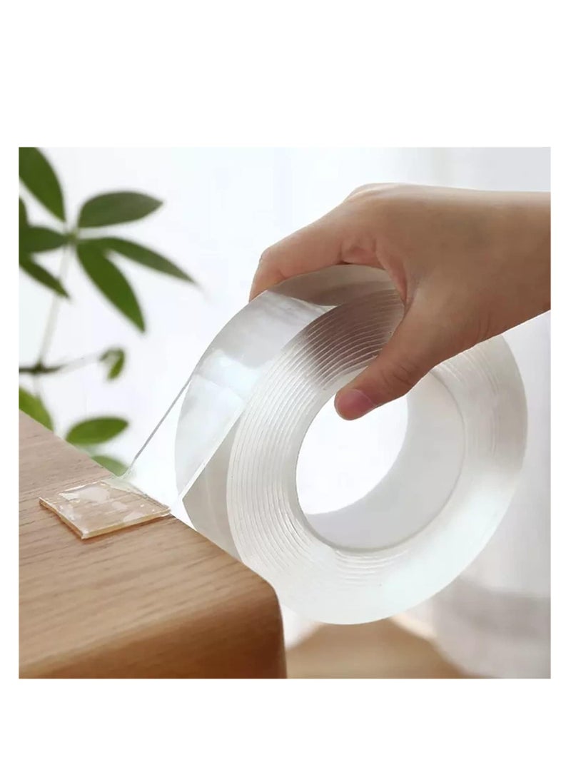 Generic Magic Adhesive Tape Washable Waterproof Double Sided Mounting Transparent Acrylic  - Image 2