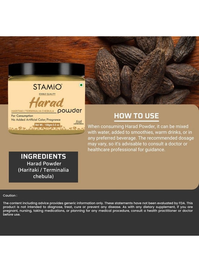 STAMIO Triphala (Amla + Baheda + Harad) Powder Combo 300 Gm | Amalaki | Bibhitaki | Haritaki | Digestive Health | In Jar 100Gm X 3 - Image 3