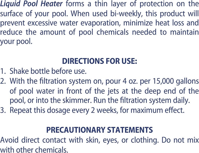SpaChoice 1-Quart Premium Liquid Pool Heater Solar Cover in a Bottle, Liquid Solar Blanket for Pool, Made in USA - Image 2