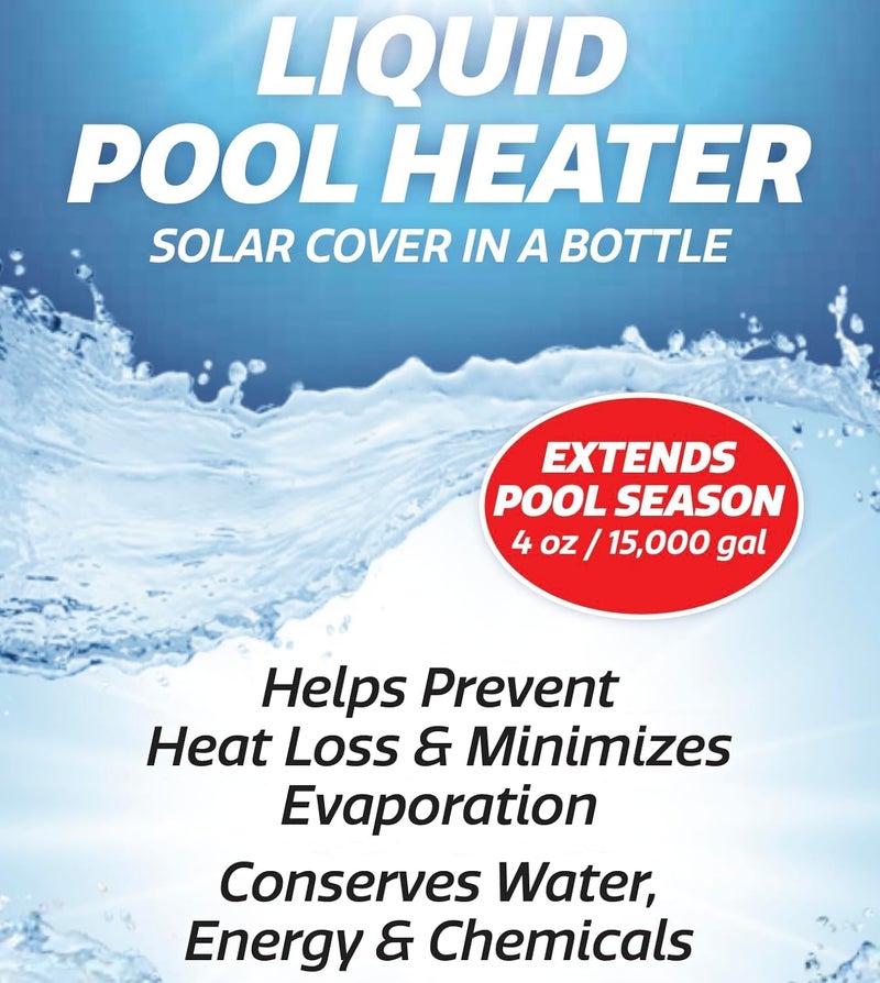 SpaChoice 1-Quart Premium Liquid Pool Heater Solar Cover in a Bottle, Liquid Solar Blanket for Pool, Made in USA - Image 1