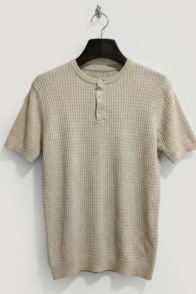 Giesto Oatmeal Natural GIESTO Men's Cotton T-Shirt for Men | Best Price UAE
