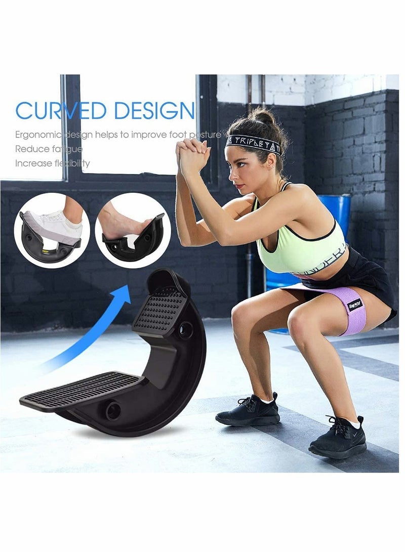 Nariele Foot Rocker Calf Stretcher for Achilles Tendinitis, Heel, Feet, Shin Splint, Plantar Fasciitis Pain Relief - Stretches Strained Leg Muscle Ankle Wedge Stretch Improves Flexibility - Image 4