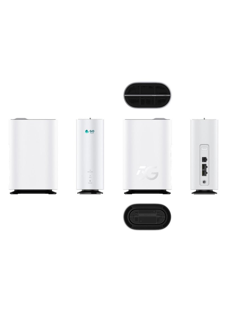GO Telecom ZTE G5C 5G Home Router, Dual band, Up to 1.8 Gbps,With Unlimited 12 Months Internet Subscription, White - Image 2
