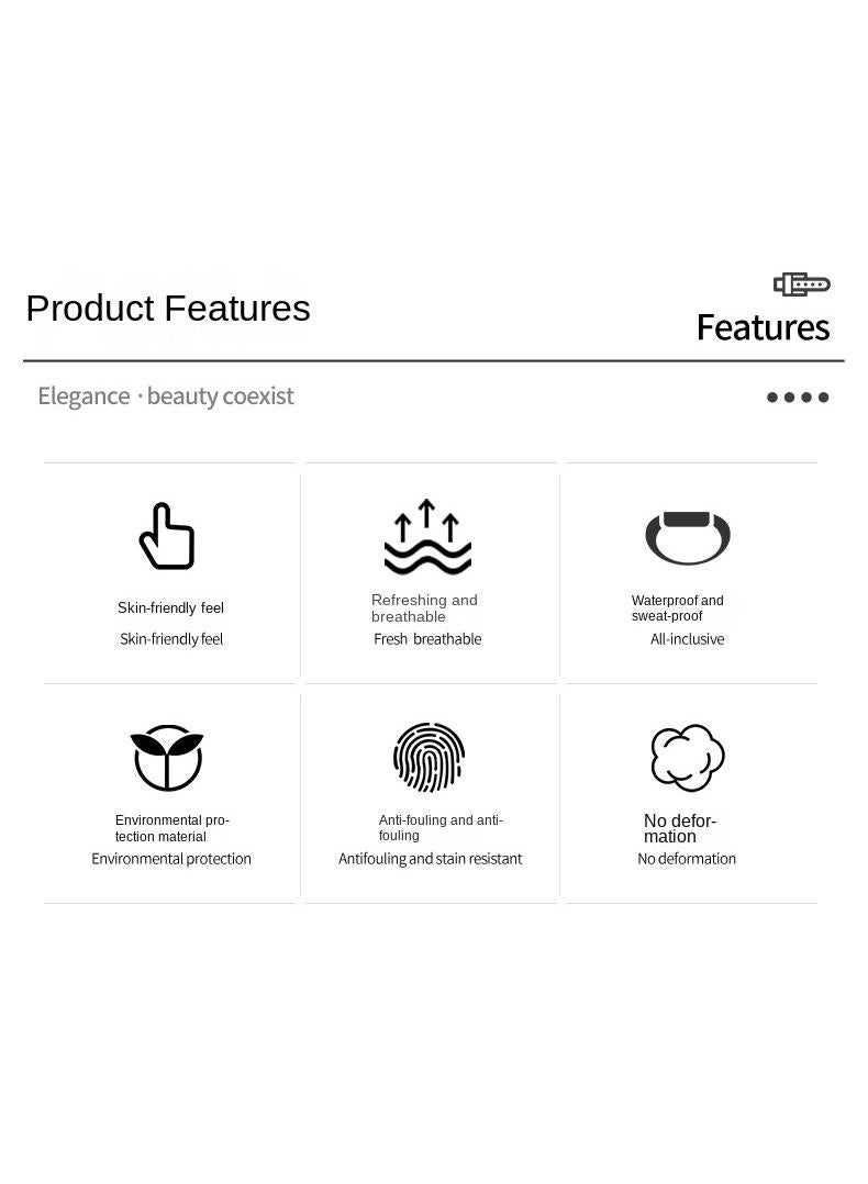 Y&D For Apple 42/44/45/49mm Fashion Hollow Silicone Bracelet Strap - Image 4