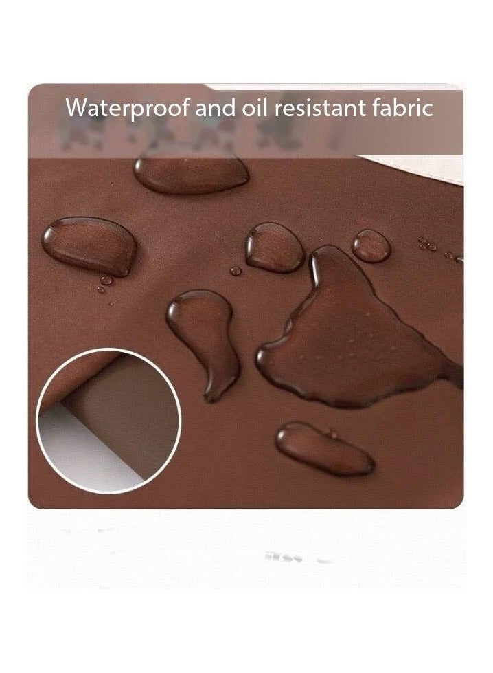 Chef Apron for Women Men , Adjustable Kitchen Chef Apron，Restaurant Apron with Pocket for Cooking Baking Gardening (2pack) - Image 2