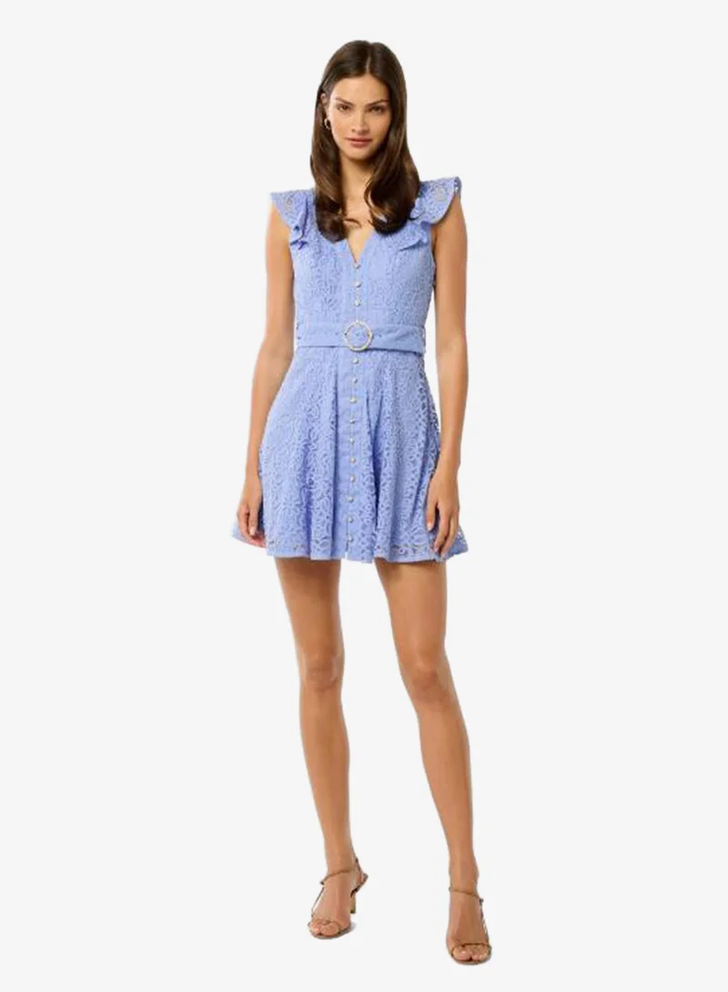 forever new  Sinead Belted Lace Detailed Mini Dress for Women | Best Price UAE