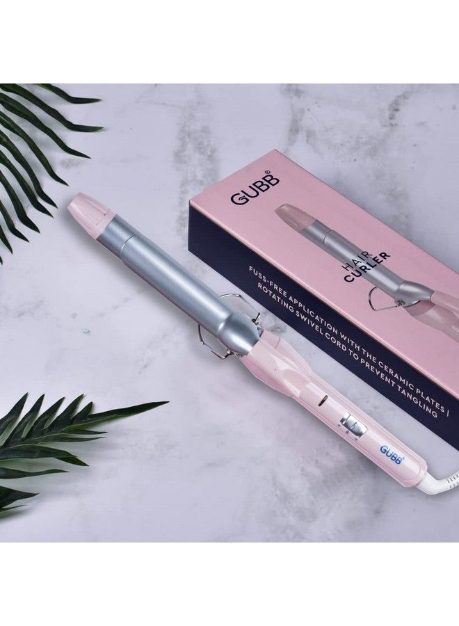 GUBB Professional Hair Curler For Women ; 25 Mm Aluminium Barrel With Ceramic Coated Tong ; Quick Heat Up Technology For Easy Long Lasting Curls Multicolor - Image 3