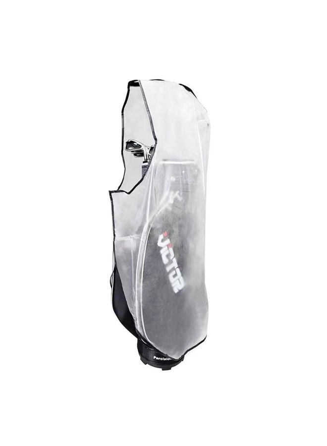 Scott Edward Golf Bag Rain Cover, Transparent Waterproof PVC Golf Bag Clear Rain Cover Protection Cover for Golf Push Carts, Anti-dust Club Bags Raincoat for Golfer - Image 1