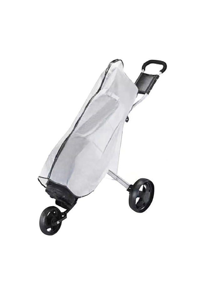 Scott Edward Golf Bag Rain Cover, Transparent Waterproof PVC Golf Bag Clear Rain Cover Protection Cover for Golf Push Carts, Anti-dust Club Bags Raincoat for Golfer - Image 2