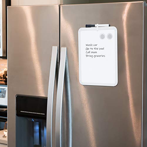 CEREM Magnetic Dry Erase Board for School Locker, 8.5" x 11", White-Framed with Marker and 2 Magnets - Small Whiteboard for School, Home, Office, Travel - Image 5