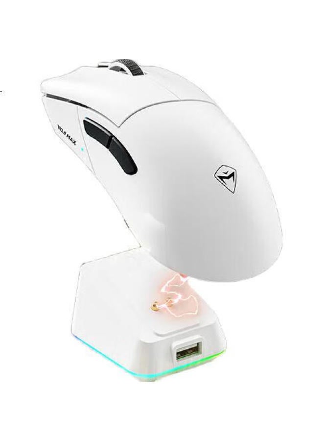 MACHENIKE (Machenike) L8Max Large Hand-Shaped Wired/2.4G/Bluetooth Three-Mode Gaming Mouse Lightweight Paw3950 Sensor With Charging Dock Dual 8K Polling Rate - Black - Image 3