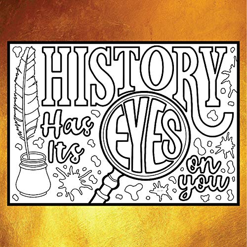 Coloring Broadway - Hamilton Musical Inspired Broadway Postcards (Set of 4), Rise Up, Hamilton Musical Merchandise, Printed on Matte Card Stock (5” x 7”), Ideal Gift for a Broadway Theater Lover - Image 5