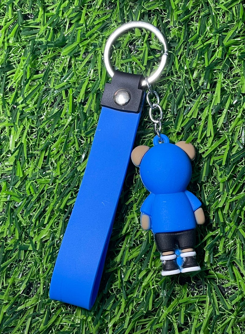 Distinctive cartoon keychain stylish accessory keychain with the character of Coco Teddy Bear with ribbon that fits with car keys wallet and bag beautiful creative gift - Image 4